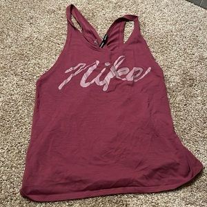 Nike open back dri-fit tank top